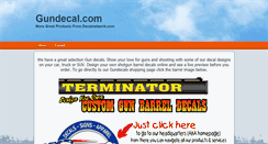 Desktop Screenshot of gundecal.com
